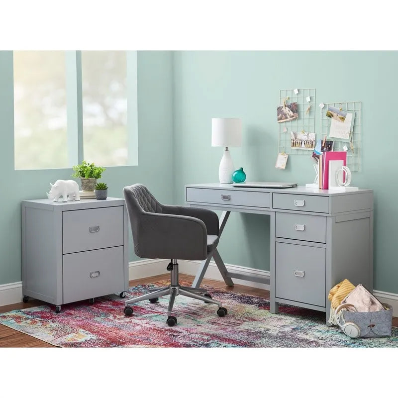 Linon Poppy Side Storage Writing Desk 1