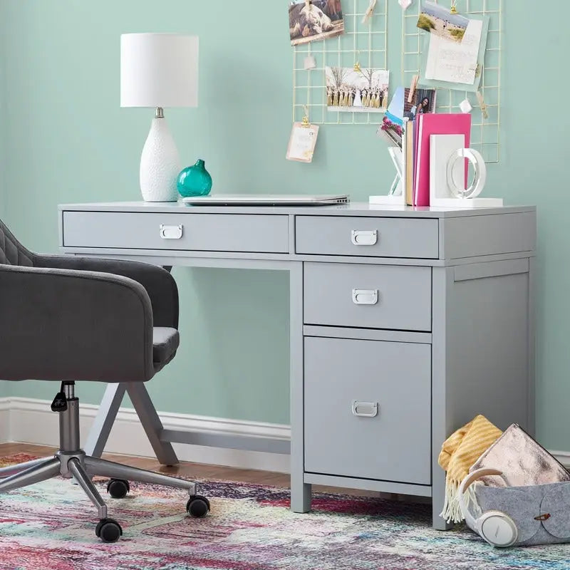Linon Poppy Side Storage Writing Desk 3