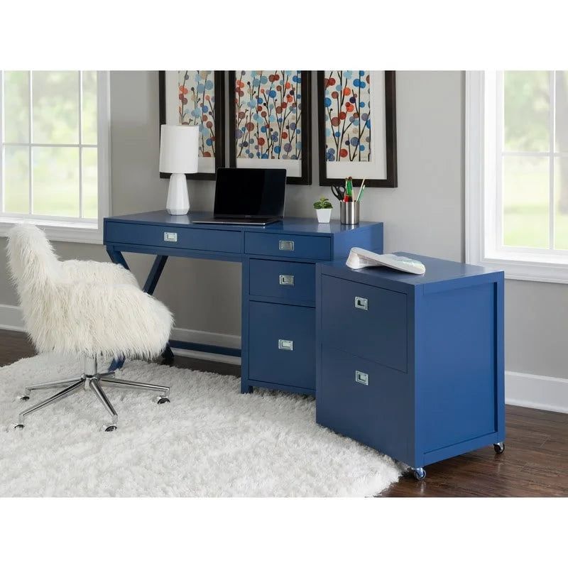 Linon Poppy Side Storage Writing Desk 6