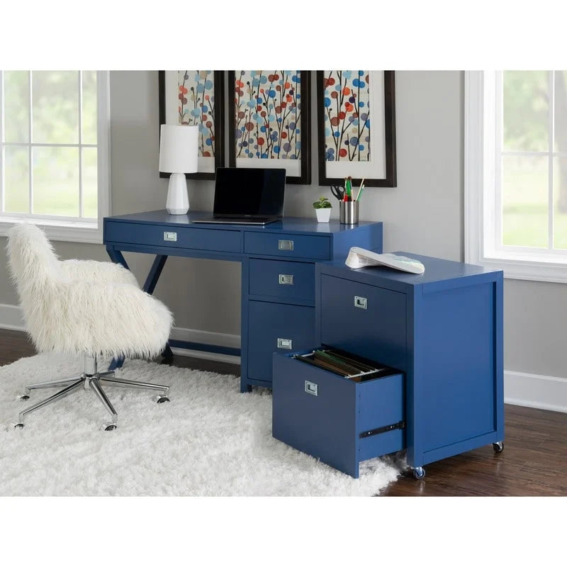 Linon Poppy Side Storage Writing Desk 8