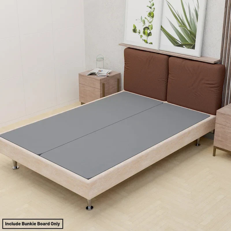 ONETAN 1.5-Inch Split Bunkie Board for Mattress Support - Fully Assembled, Enhanced Comfort, Gray 2
