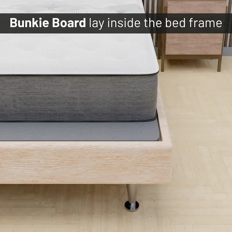 ONETAN 1.5-Inch Split Bunkie Board for Mattress Support - Fully Assembled, Enhanced Comfort, Gray 5