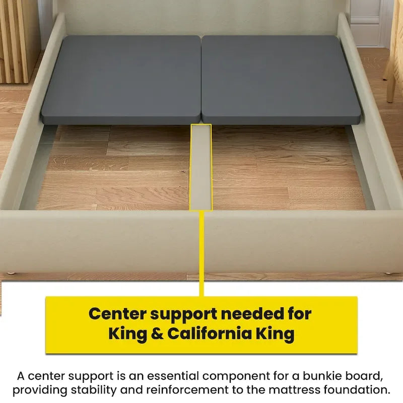 ONETAN 1.5-Inch Split Bunkie Board for Mattress Support - Fully Assembled, Enhanced Comfort, Gray 9