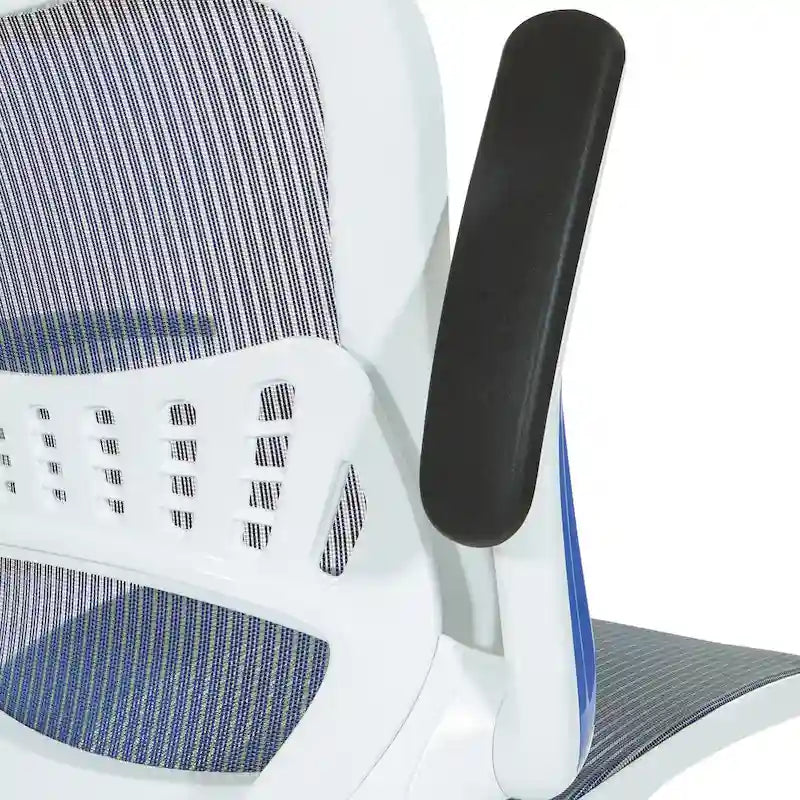 Riley Ergonomic Office Chair with White Mesh Seat and Backrest 38