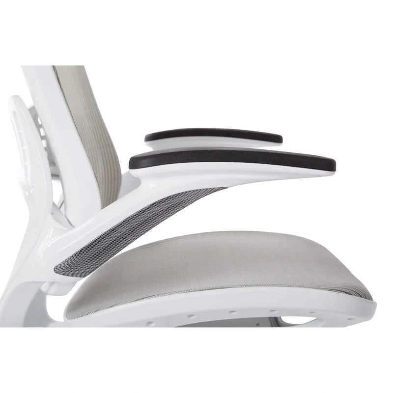 Riley Ergonomic Office Chair with White Mesh Seat and Backrest 41