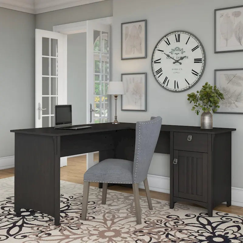 Bush Furniture Salinas 60-Inch L-Shaped Desk with Drawers and Storage Solutions 11