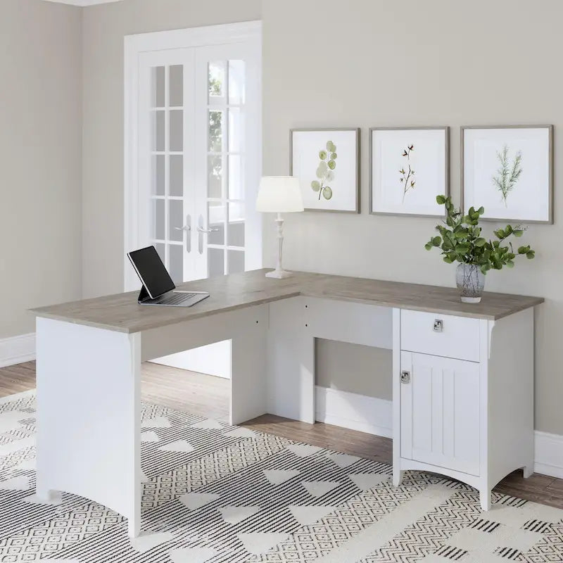 Bush Furniture Salinas 60-Inch L-Shaped Desk with Drawers and Storage Solutions 17