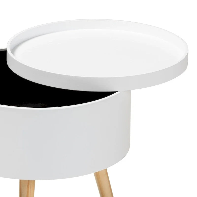Baxton Studio Jessen Mid-Century Modern Wooden End Table with Detachable Top 6