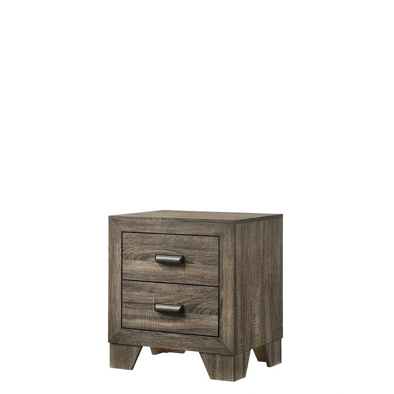 Linette 6-Piece Grey Contemporary Solid Wood and Veneer Upholstered Bedroom Set 3