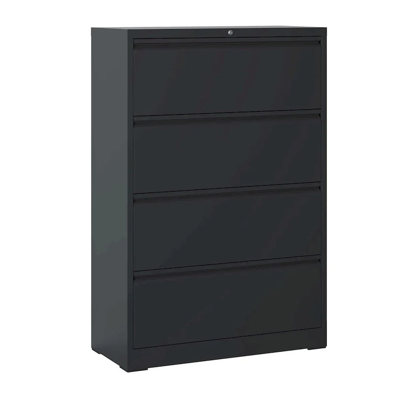 4-Drawer Lockable Lateral File Cabinet - Secure Metal Filing Solution 19