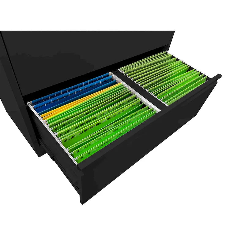 4-Drawer Lockable Lateral File Cabinet - Secure Metal Filing Solution 7