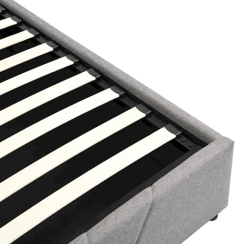 Nestfair Upholstered Platform Bed featuring Hydraulic Storage Solution 15