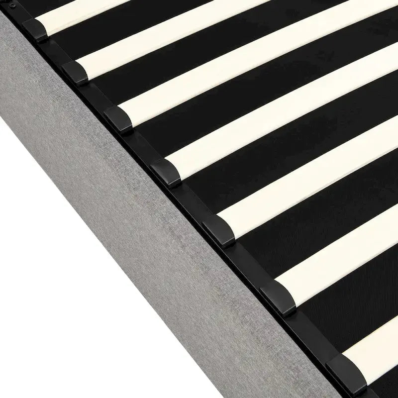 Nestfair Upholstered Platform Bed featuring Hydraulic Storage Solution 31