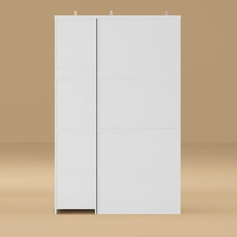74.8-Inch Tall Large Modular Wardrobe Closet with Glass Doors 37