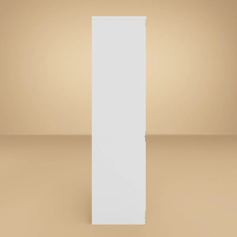 74.8-Inch Tall Large Modular Wardrobe Closet with Glass Doors 38