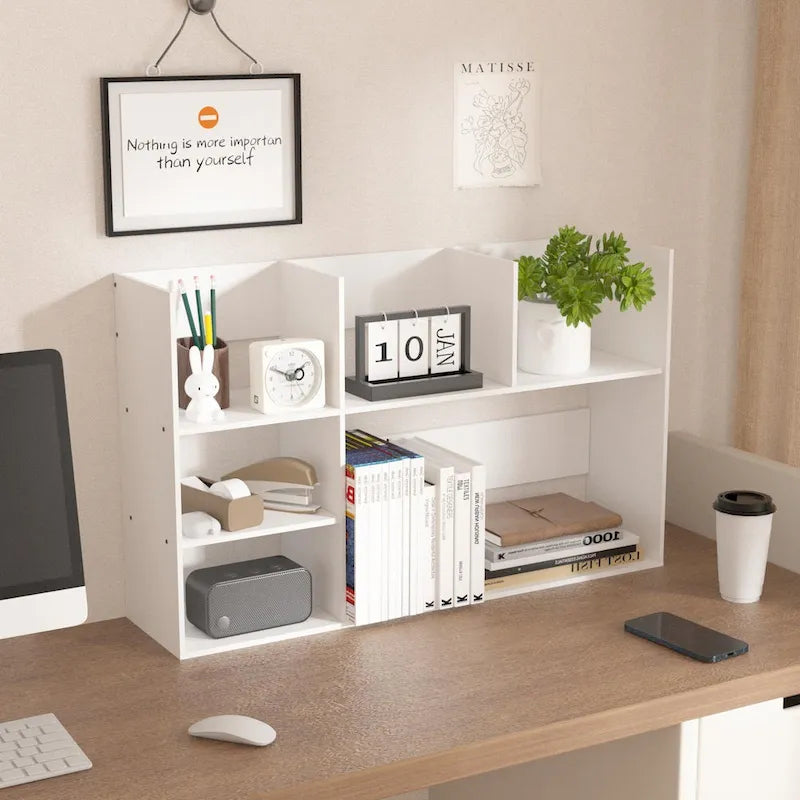 Versatile Multi-Unit Desk Organizer and Storage Rack for Office, Home, and Bathroom 1