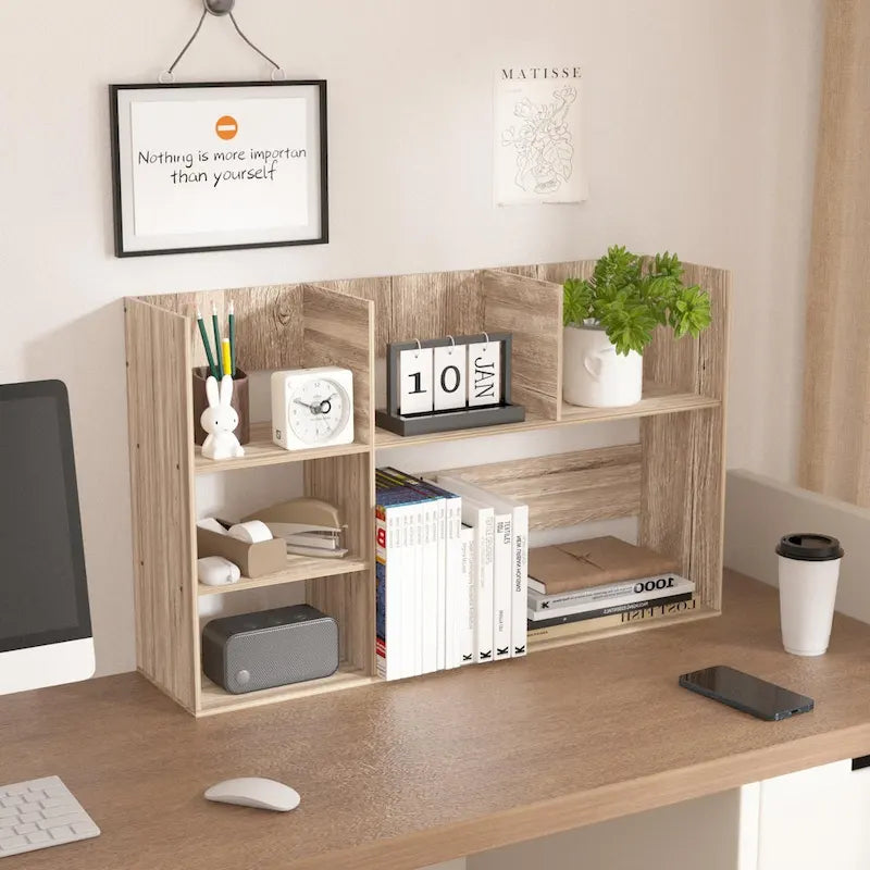 Versatile Multi-Unit Desk Organizer and Storage Rack for Office, Home, and Bathroom 2