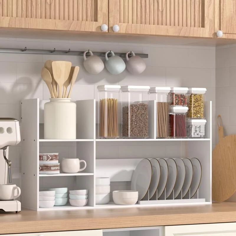Versatile Multi-Unit Desk Organizer and Storage Rack for Office, Home, and Bathroom 3