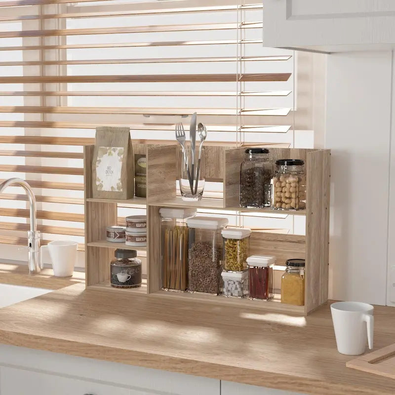 Versatile Multi-Unit Desk Organizer and Storage Rack for Office, Home, and Bathroom 14