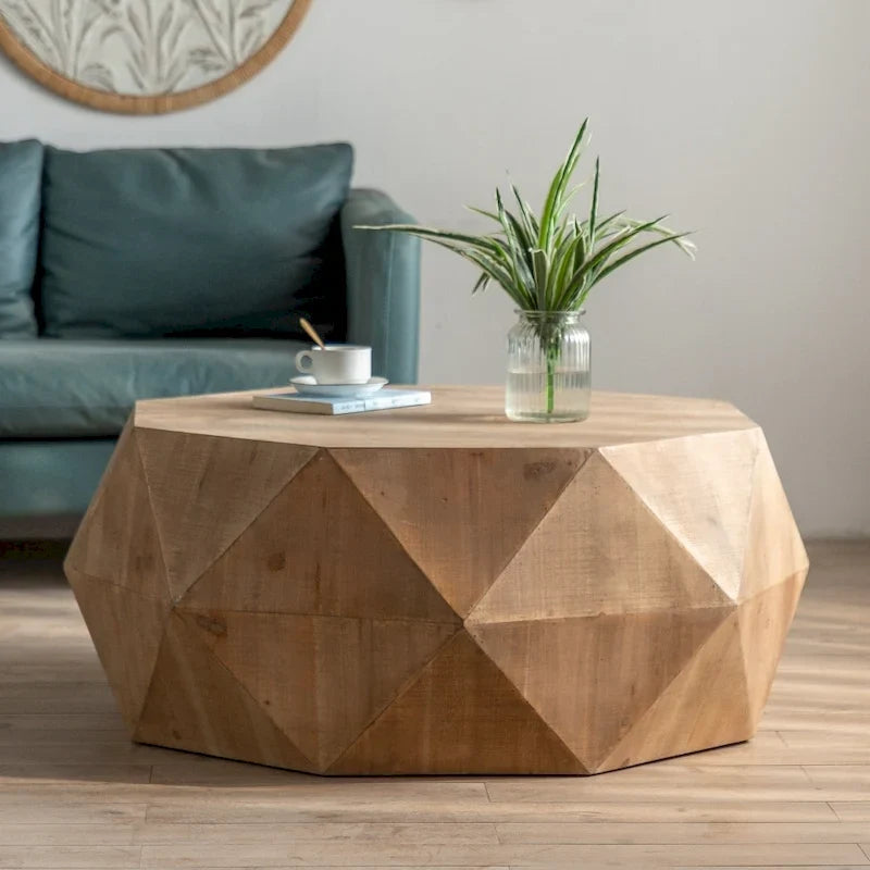 38-Inch Three-Dimensional Embossed Retro American Coffee Table 16