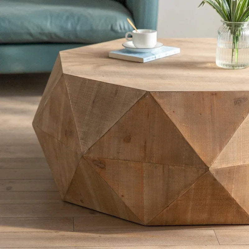 38-Inch Three-Dimensional Embossed Retro American Coffee Table 6
