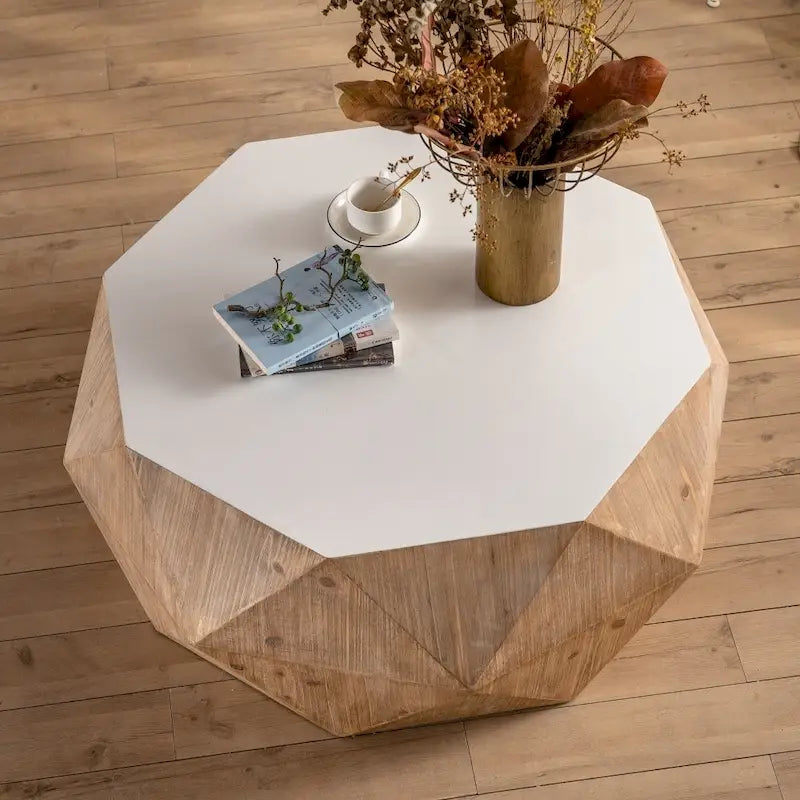 38-Inch Three-Dimensional Embossed Retro American Coffee Table 11