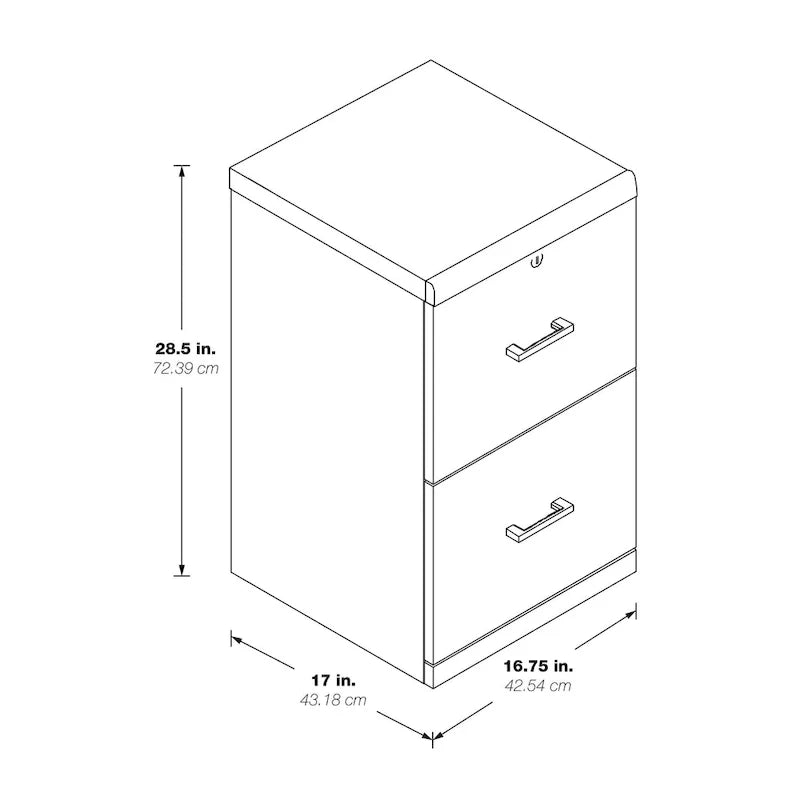 Alpine Vertical Filing Cabinet 23