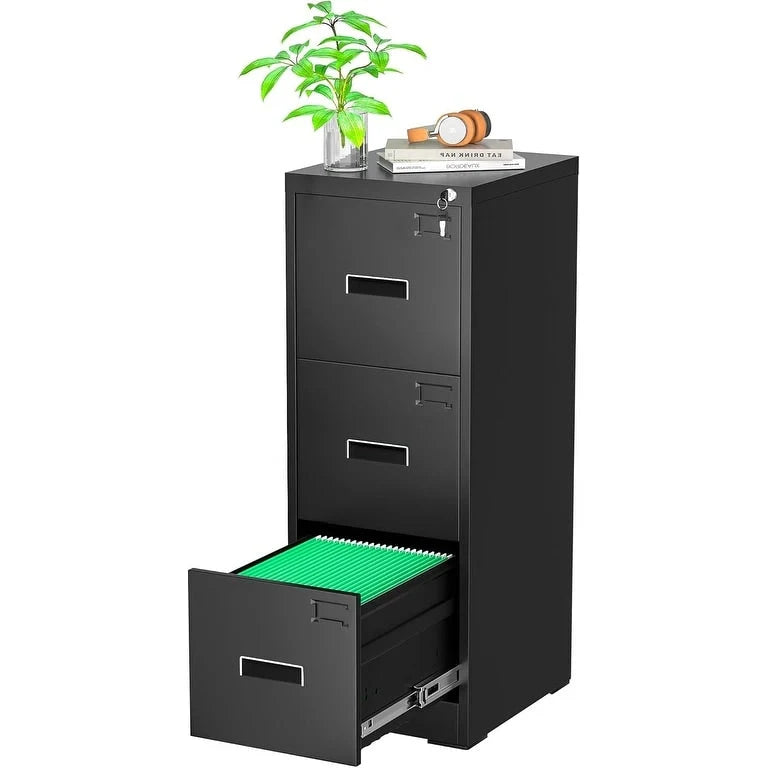 Metal Locking File Cabinet with 3 Drawers for Home Office 49