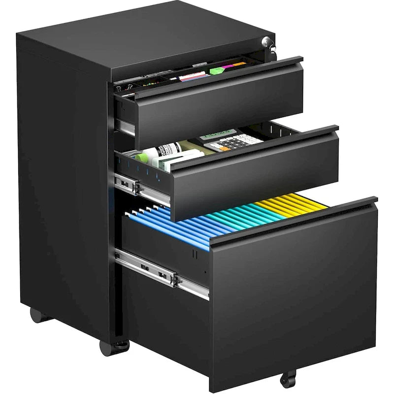Metal Locking File Cabinet with 3 Drawers for Home Office 1