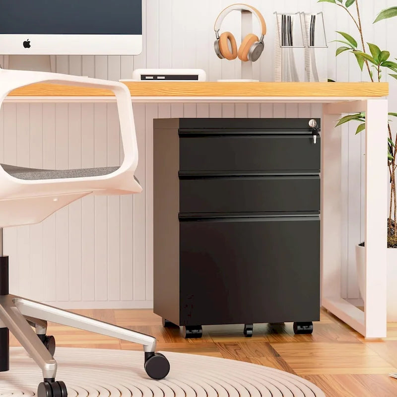 Metal Locking File Cabinet with 3 Drawers for Home Office 2