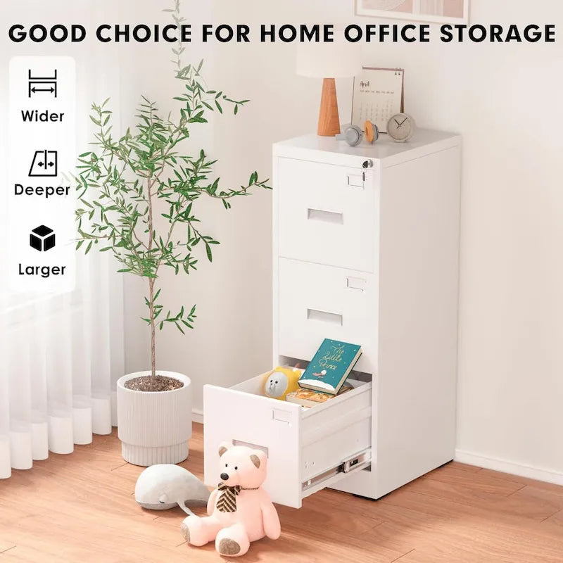 Metal Locking File Cabinet with 3 Drawers for Home Office 24