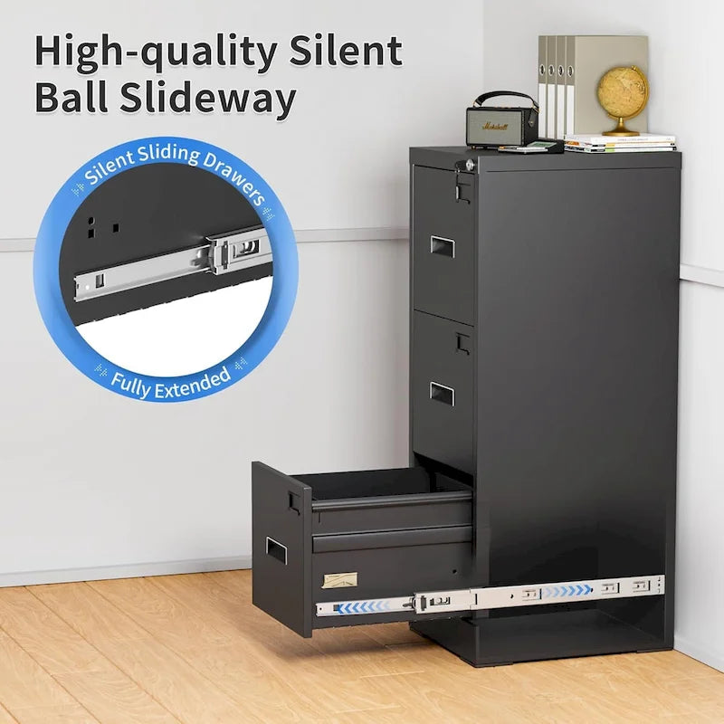 Metal Locking File Cabinet with 3 Drawers for Home Office 43