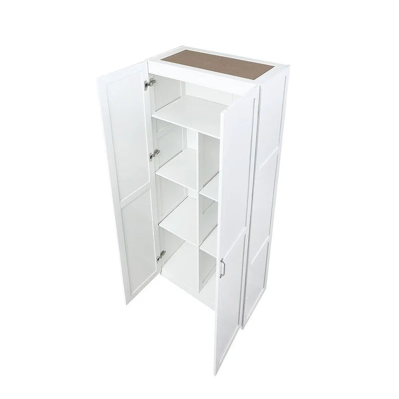 Modern Storage Wardrobe Cabinet with Doors and Multi Compartment Shelves 14