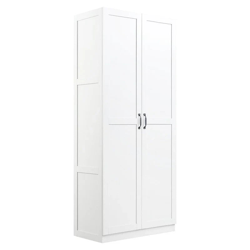 Modern Storage Wardrobe Cabinet with Doors and Multi Compartment Shelves 20