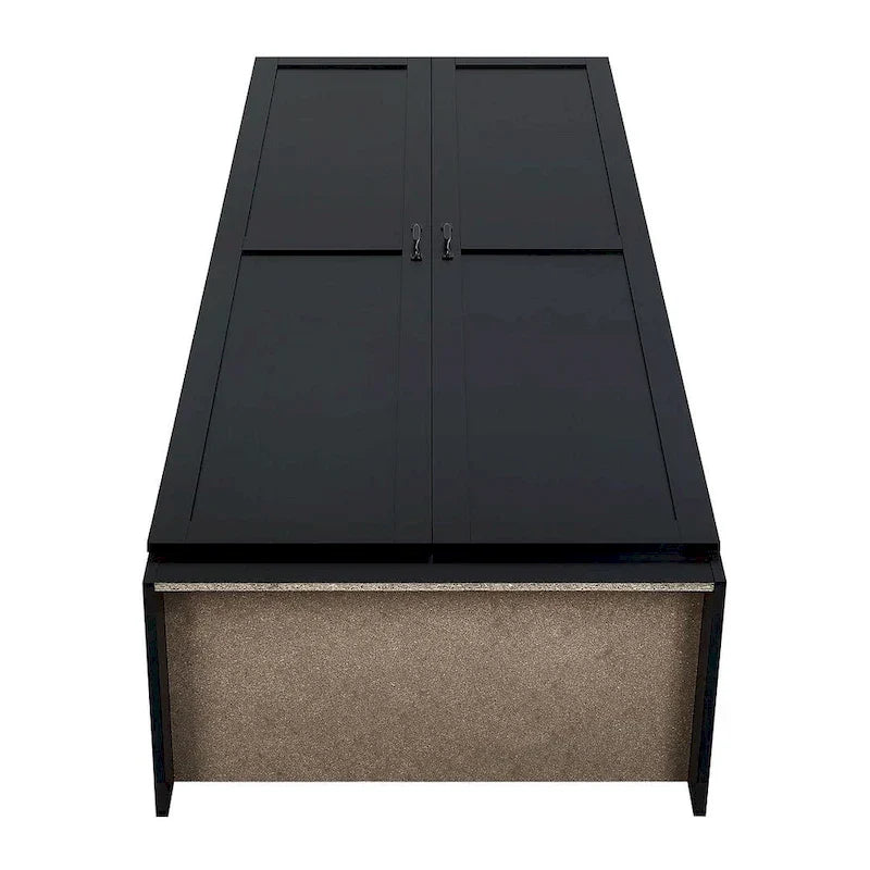 Modern Storage Wardrobe Cabinet with Doors and Multi Compartment Shelves 29