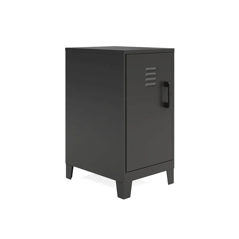 27.5-Inch High Mini Storage Locker Cabinet with 2 Shelves and Vented Doors 17