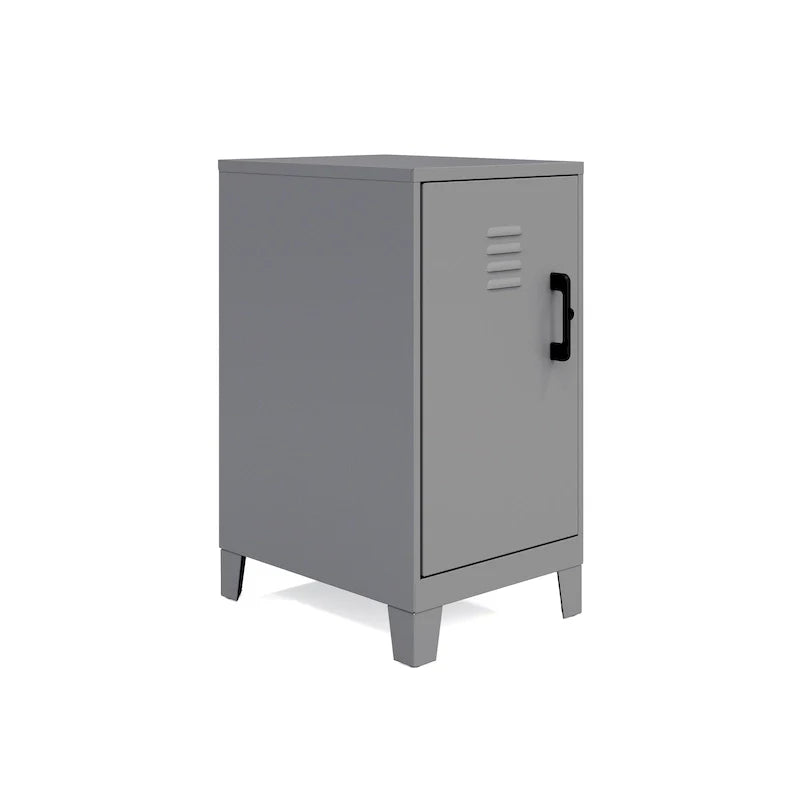 27.5-Inch High Mini Storage Locker Cabinet with 2 Shelves and Vented Doors 19