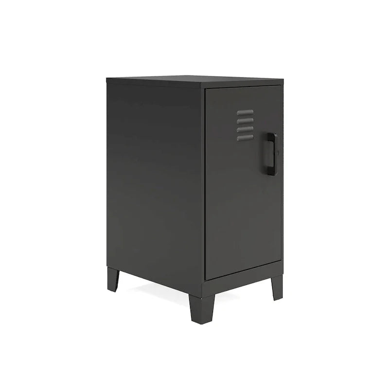27.5-Inch High Mini Storage Locker Cabinet with 2 Shelves and Vented Doors 1