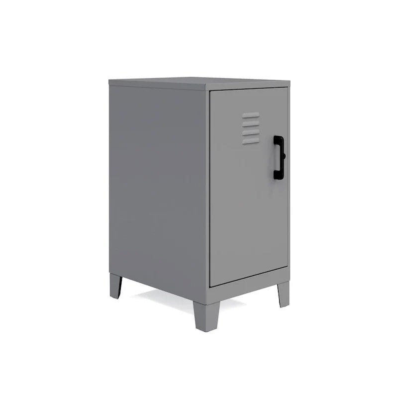 27.5-Inch High Mini Storage Locker Cabinet with 2 Shelves and Vented Doors 11