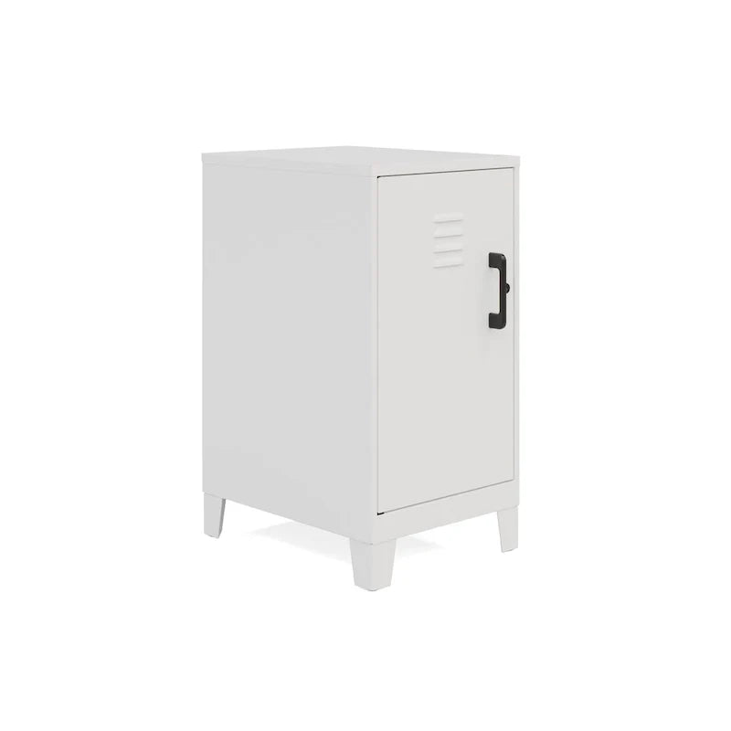 27.5-Inch High Mini Storage Locker Cabinet with 2 Shelves and Vented Doors 12