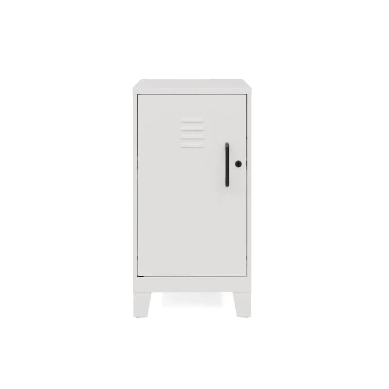 27.5-Inch High Mini Storage Locker Cabinet with 2 Shelves and Vented Doors 13