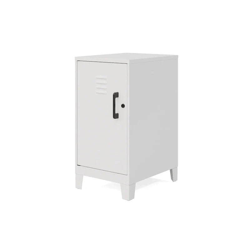 27.5-Inch High Mini Storage Locker Cabinet with 2 Shelves and Vented Doors 14