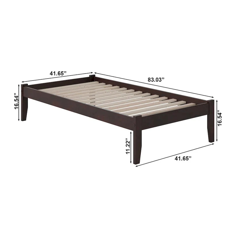 Espresso Concord Twin XL Platform Bed 5
