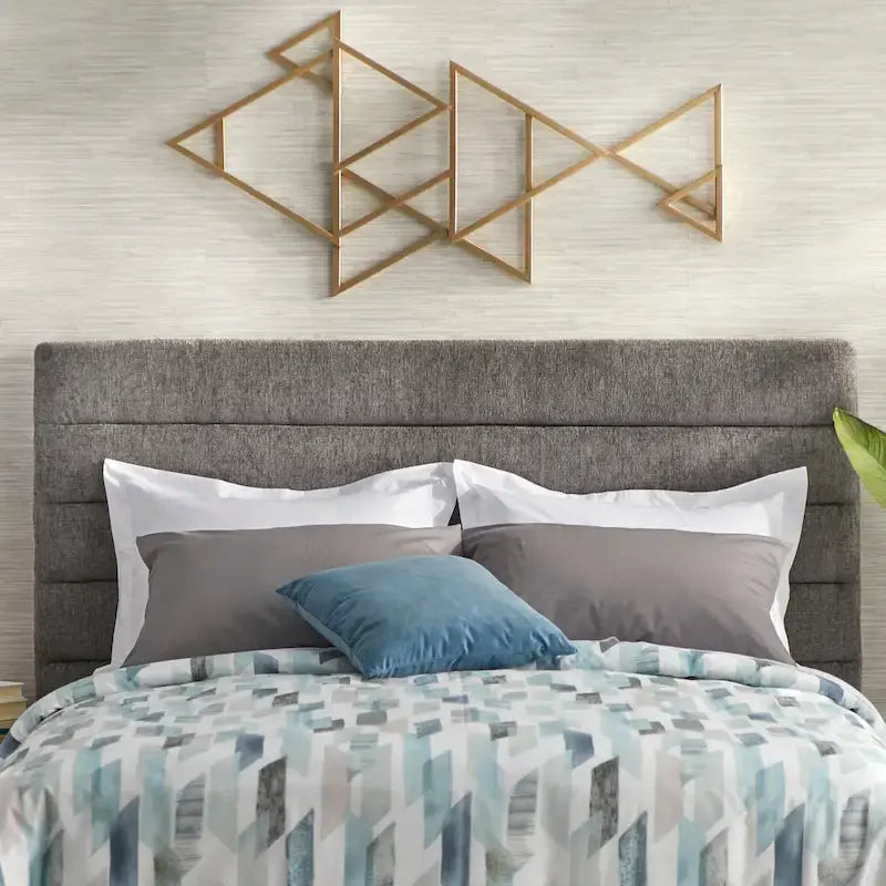 Raquel Queen Upholstered Bed with Channel Back by Lifestorey 7
