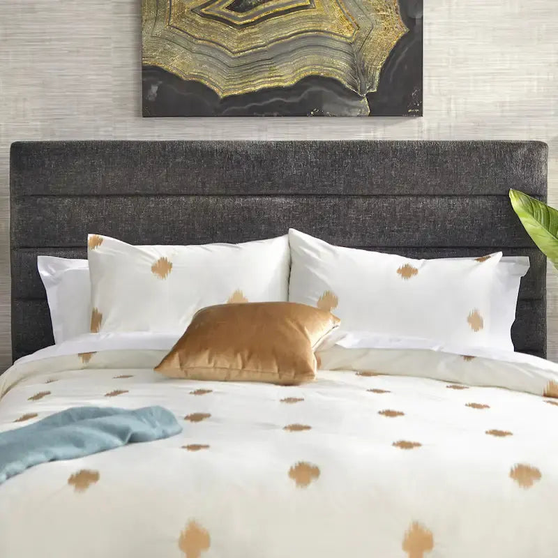 Raquel Queen Upholstered Bed with Channel Back by Lifestorey 8