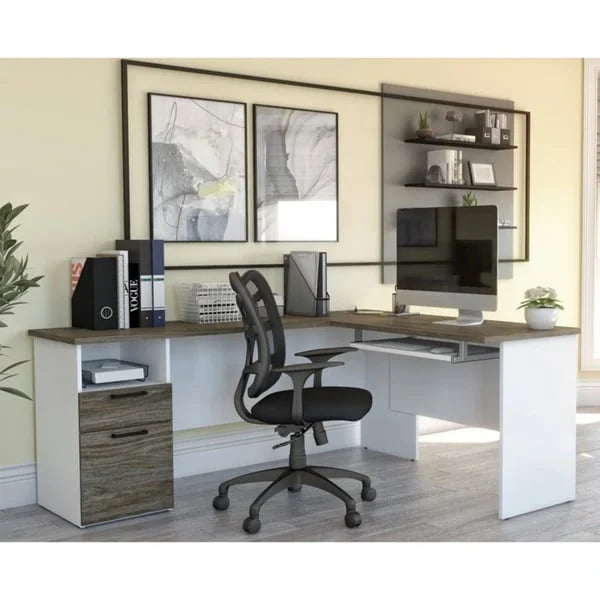 Bestar Norma Corner Desk in L-Shape 1