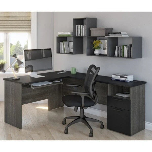 Bestar Norma Corner Desk in L-Shape 10