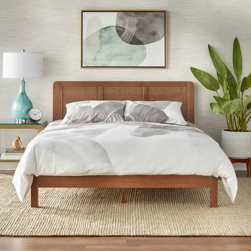 Lifestorey Larkin Queen Platform Bed in Mid-Century Style 11