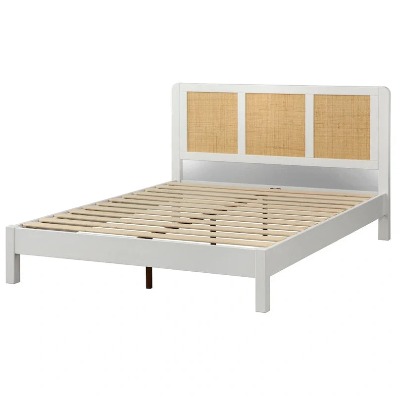 Lifestorey Larkin Queen Platform Bed in Mid-Century Style 4