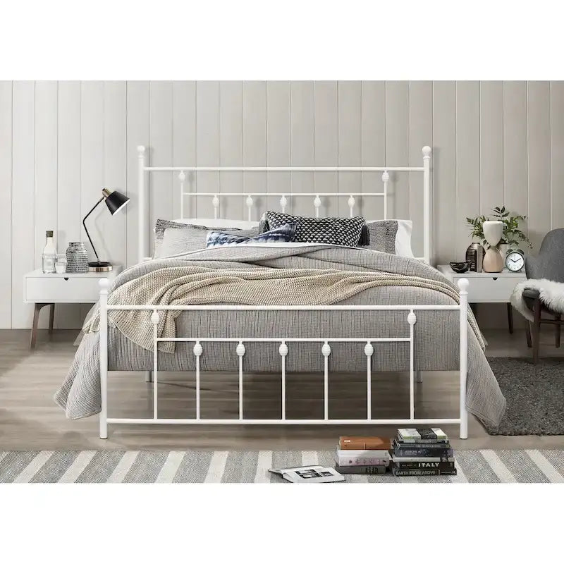 Melia Metal Bed Frame with Platform Design 13